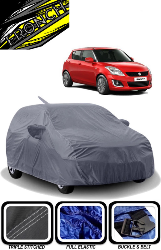 FRONCH Car Cover For Maruti Swift, Swift AMT VDI (With Mirror Pockets)(Grey)