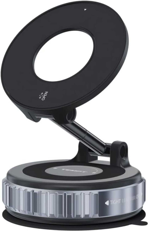 Arbolex K007 Vacuum Suction Magnetic Car Phone Mount, Aluminium Alloy Mobile Holder