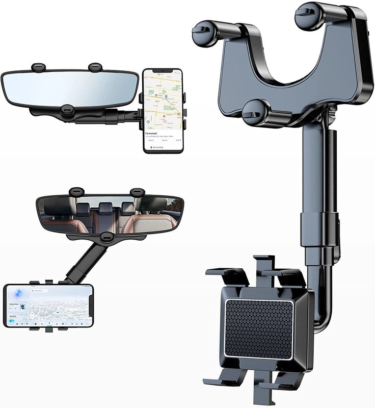 Hold up Car Mobile Holder for Clip(Black)