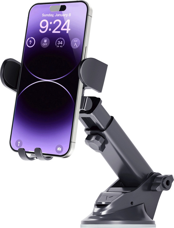 Goodlife Car Mobile Holder for Dashboard, Windshield(Black)