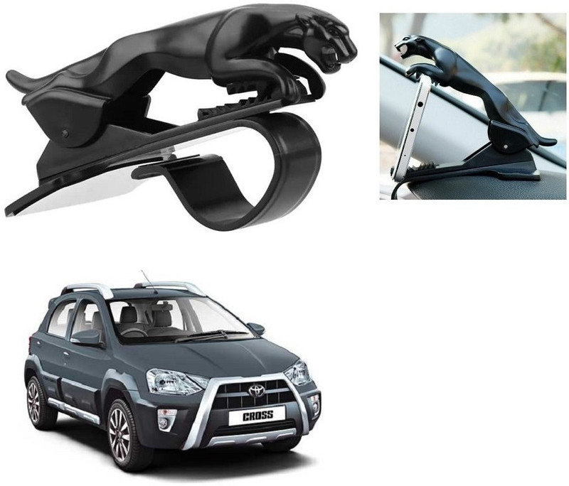 SPREADX Car Mobile Holder for Dashboard, Clip(Black, Jaguar, Etios Cross)