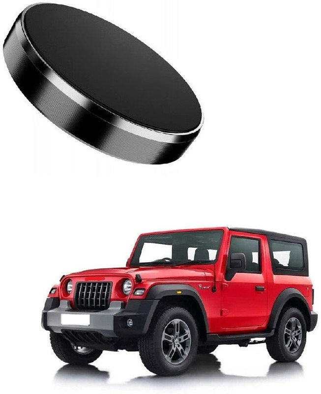 SPREADX Car Mobile Holder for Dashboard(Strong Magnetic Stand, Black, Mahindra Thar 2020 Onward)