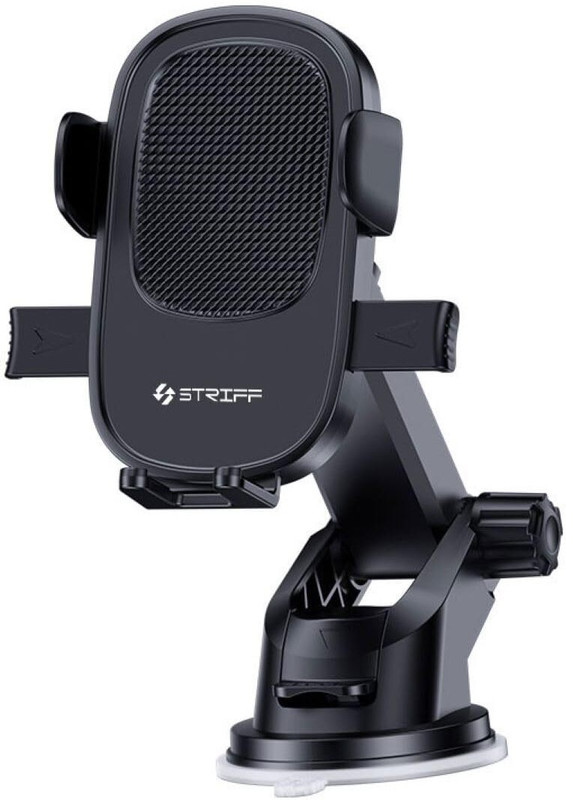 STRIFF Car Mobile Holder for Dashboard(Strong Suction Cup, 360° Rotatable, One Click Quick Release, Black)