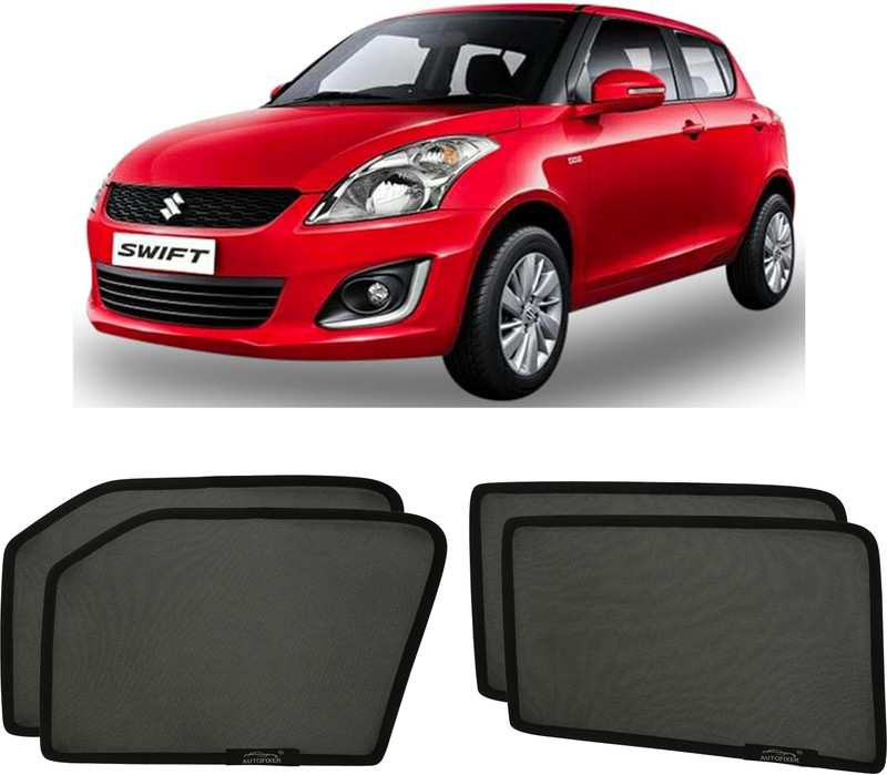 AUTOFIXER Side Window Sunshade For Maruti Suzuki Swift (2016 to 2017) Z-Black Car Curtain