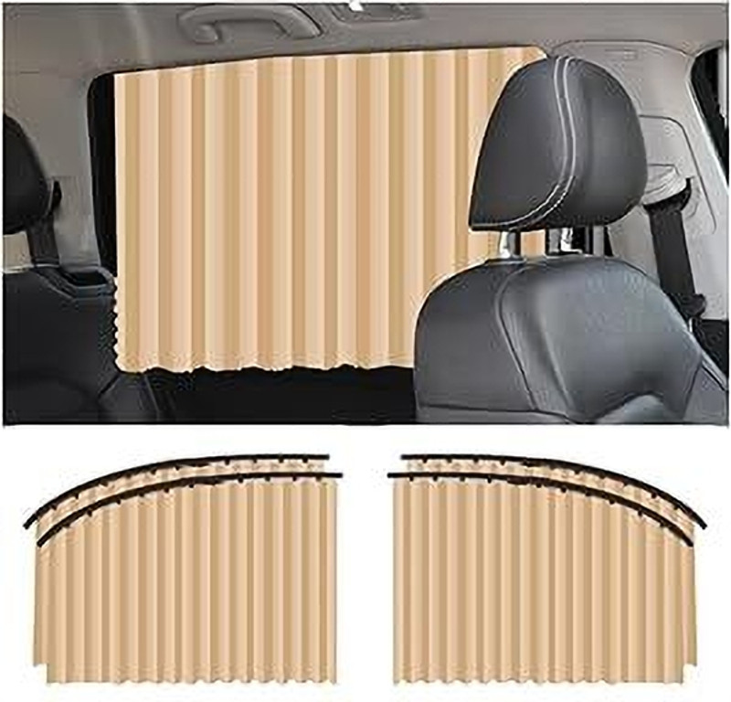 MOKSHARTH 4Pcs Car Side Window Curtain - 4 Pcs Car Window Curtain Car Curtain