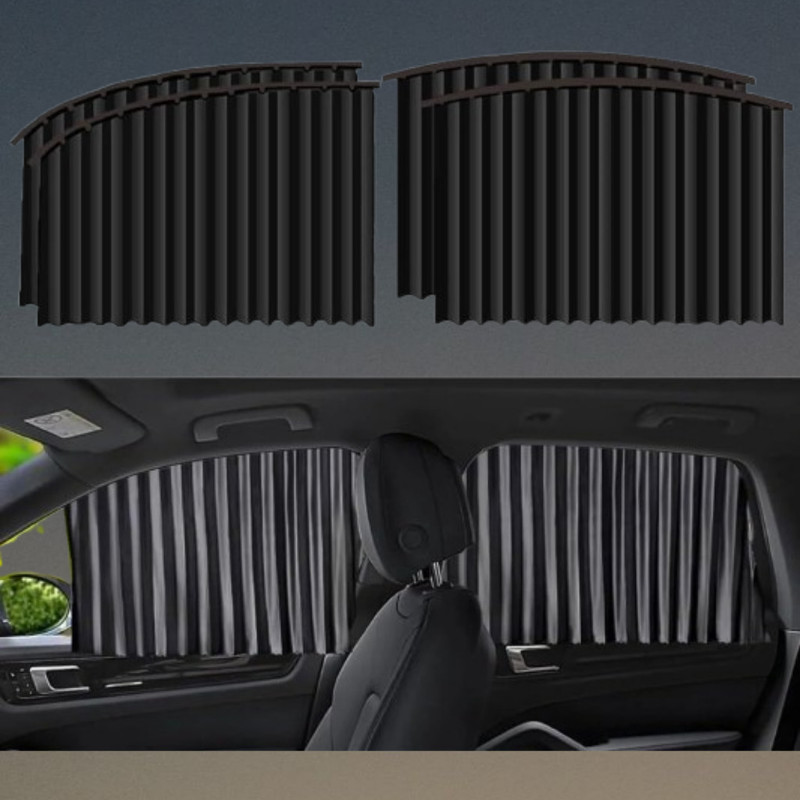 MOKSHARTH Sunshade Curtains for Car Windows with Magnetic Attachment Car Curtain
