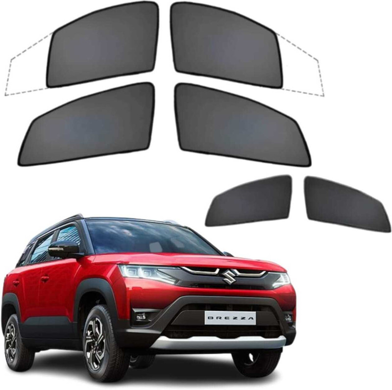 MOTOSHIELD Car Premium Fix Type Sunshade Curtain for Maruti Suzuki Brezza (2024 Onwards) Car Curtain