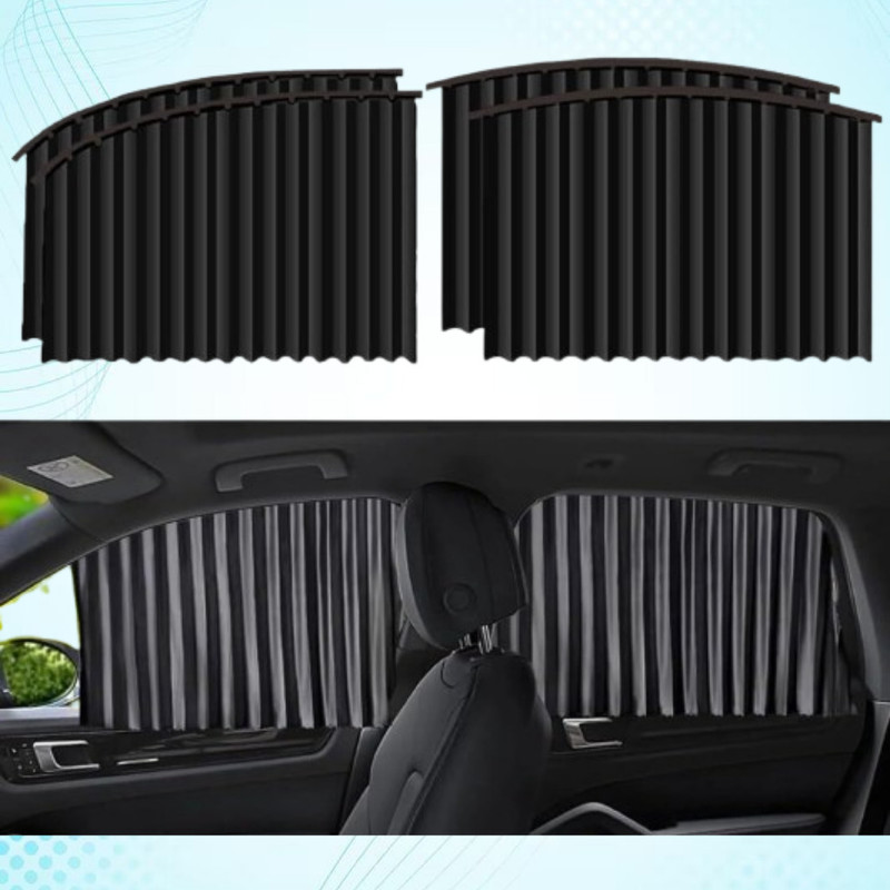 MOKSHARTH Car Window Curtains for Heat Resistance and Sun Defense Car Curtain
