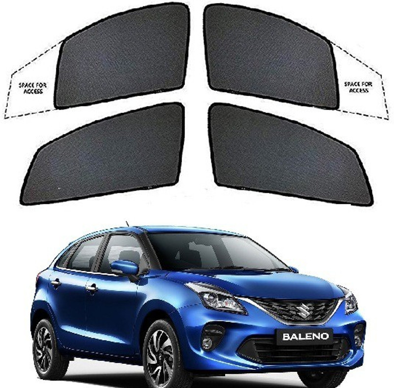 MOTOSHIELD Maruti Suzuki BALENO New Type-II(2015-2021) Half Type Car Curtain