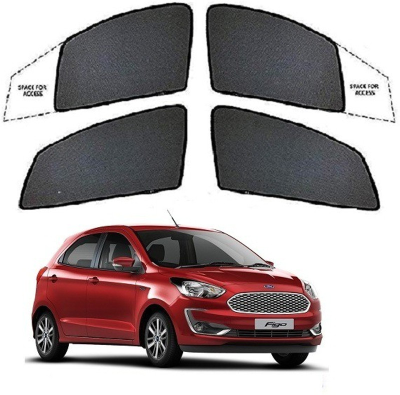 MOTOSHIELD Ford FIGO New (2015 to 2020 Model) Half Type Car Curtain
