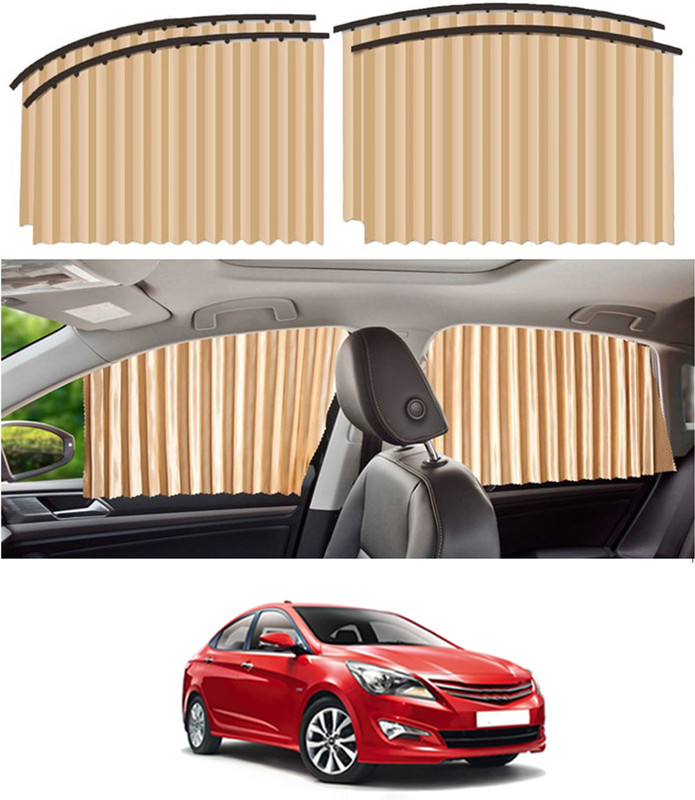 RKPSP Car 4pcs Beige Magnetic Window Curtain UV Protection/Easy Installation-294 Car Curtain