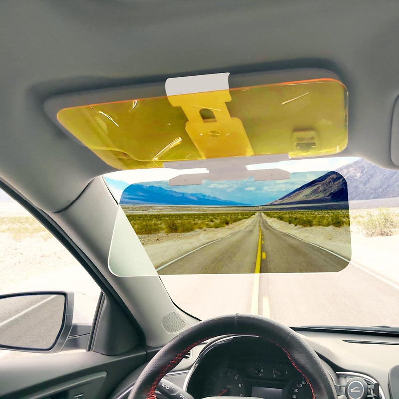 AYUOTOQi Anti Glare Visor for Car Day Night 2 in 1 Sun Anti-UV Block Visor Car Curtain