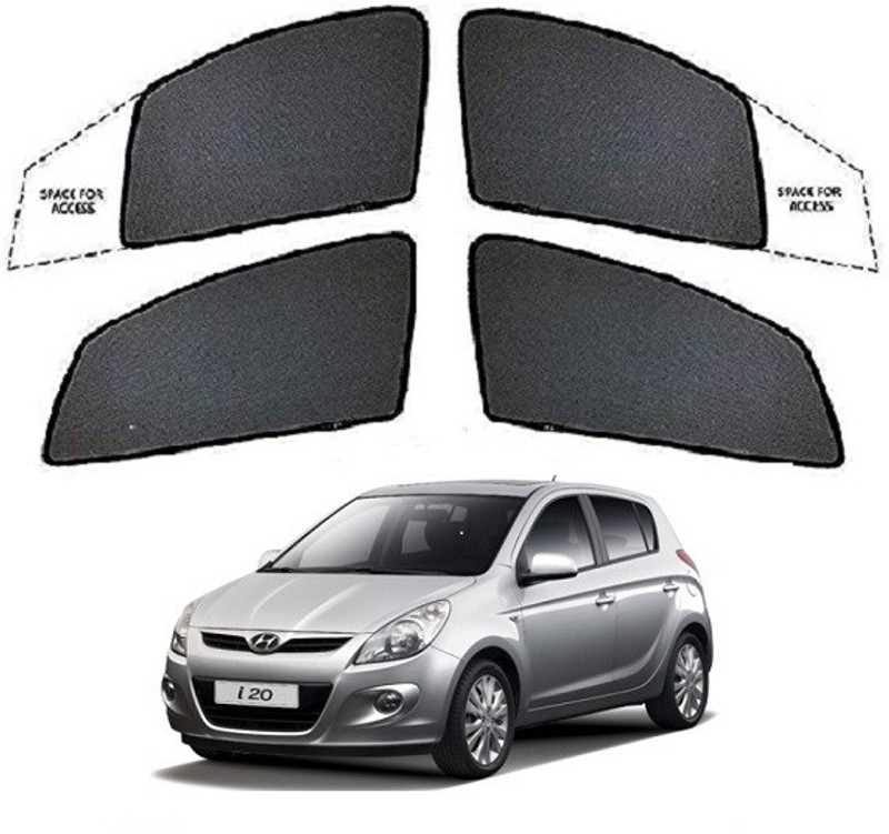 MOTOSHIELD Hyundai I20 Old Model (2008 to 2014) Half Type Car Curtain