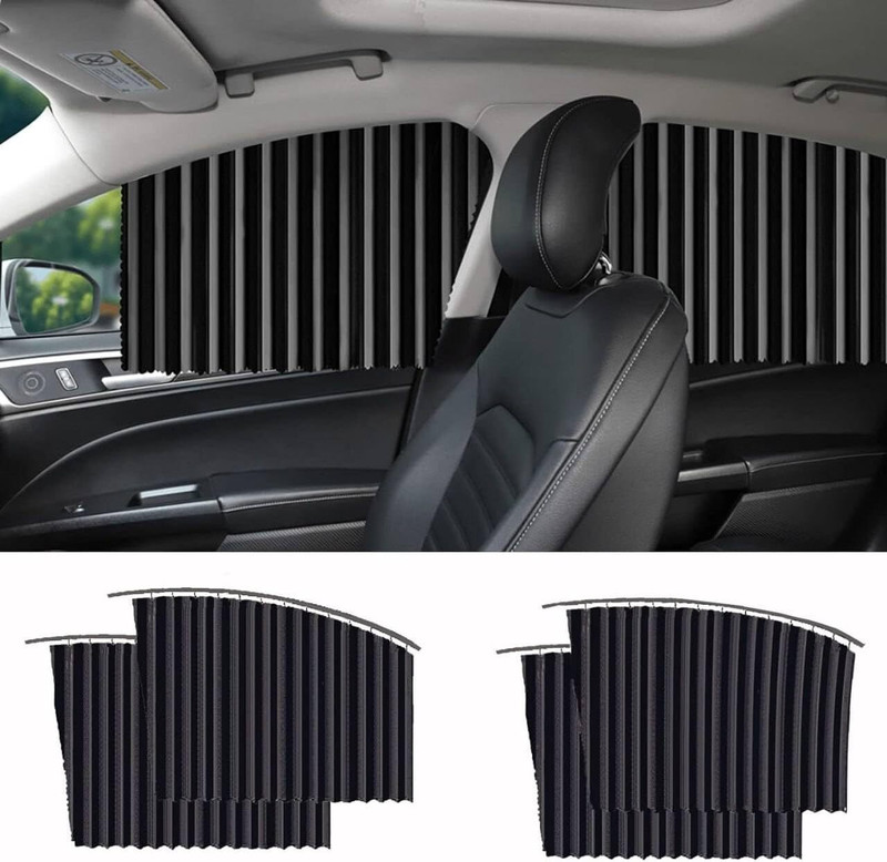 PRATYEX Car Side Window Sunshade Curtain Heat & UV Block Cover(TRADECART) Car Curtain