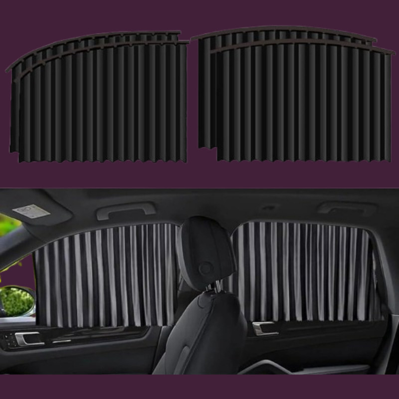 MOKSHARTH Car Side Window Curtains for Privacy and Interior Cooling Car Curtain