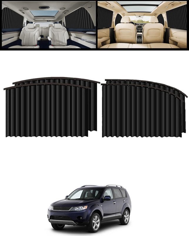 MATIES Foldable Car Window Sunshade Side Magnet Pleated Car Window Curtain-200 Car Curtain
