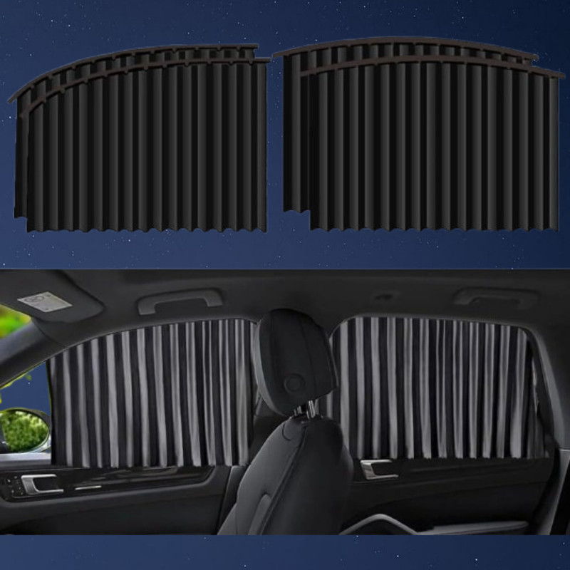 MOKSHARTH Magnetic Car Window Shades for Quick Snap On Protection Car Curtain