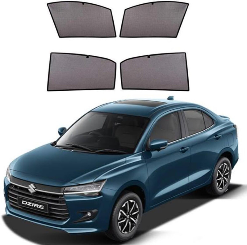 Ds enterprise Car Window Sun Shade for Maruti Suzuki Dzire 2024 and Above Models Car Curtain