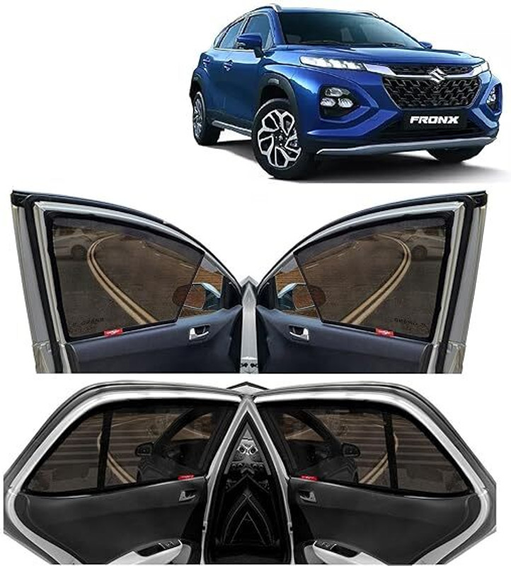 Alex traders maruti fronx 2023 sun shade Car Curtain