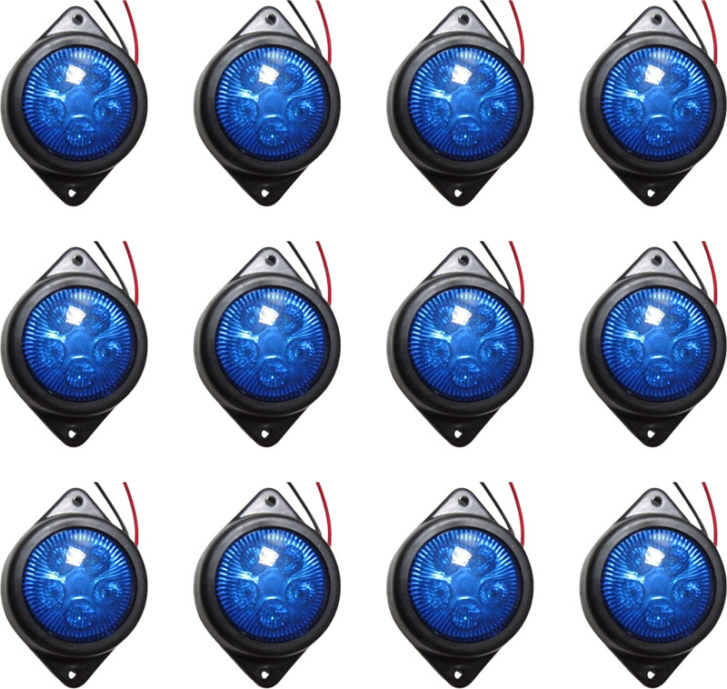 Apsmotiv Blue Side Marker Lights 7 SMD/LED Front/Rear Marker for Universal Vehicles PK-12 Car Dash Indicator Lamp