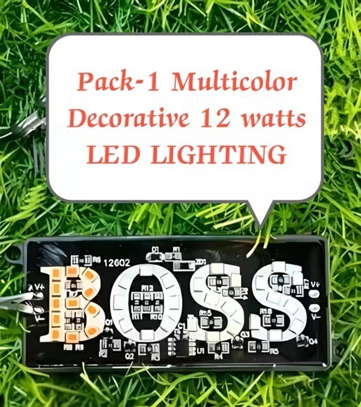 Philomena BOSS Named 12W Multicolor Vehicle & Decorative LED Accent Light Universal Car Dash Indicator Lamp