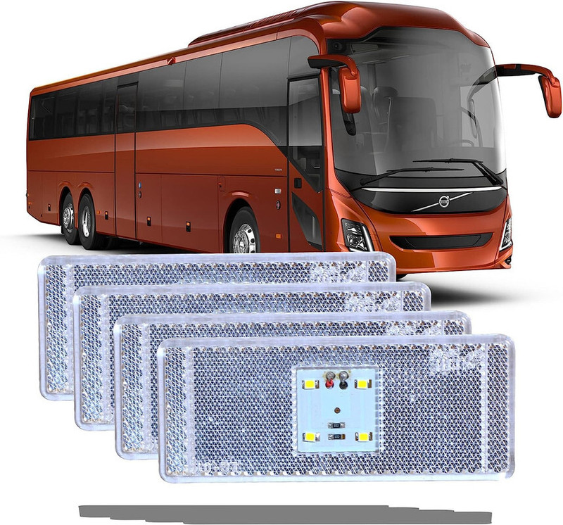 Apsmotiv Clear Super Bright LED Side Indicator Parking Lights for Universal Vehicles Car Dash Indicator Lamp