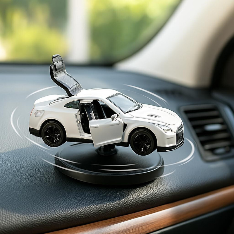 SHREYASALE 3783 Car Dashboard Decoration 13cm Movable Spinning Car Ornament Car Dashboard Cover(BMW 3 DOOR Cooper S)