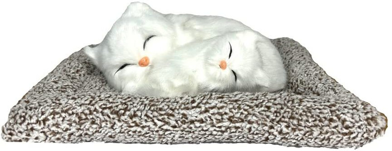 Campark Car Dashboard Dual Sleeping Cat Big Plush Toy Car Interior Decorative Car Dashboard Cover(BMW Universal For Car)