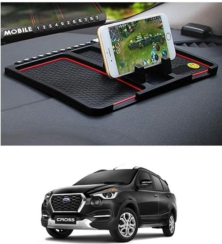 BTaccessorize Multipurpose Anti-Slip Phone Holder Dashboard Mat For Datsun Go Cross Car Dashboard Cover(Datsun Universal For Car)