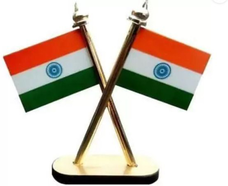Sitrus Best Quality indian Flag Double Sided Wind Car Dashboard Flag Flag Car Dashboard Cover(Volkswagen, Daewoo, Hindustan Motors, HYUNDAI, BMW, Bajaj, Isuzu, Toyota 3 DOOR Cooper S, 3 Series 320d Sport Diesel)