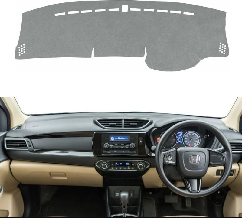 VINRIDE Amaze Dashboard cover 2018 To 2025 E, S, VX | Petrol, Diesel | Manual & Automatic (CVT) Car Dashboard Cover(Honda Amaze)