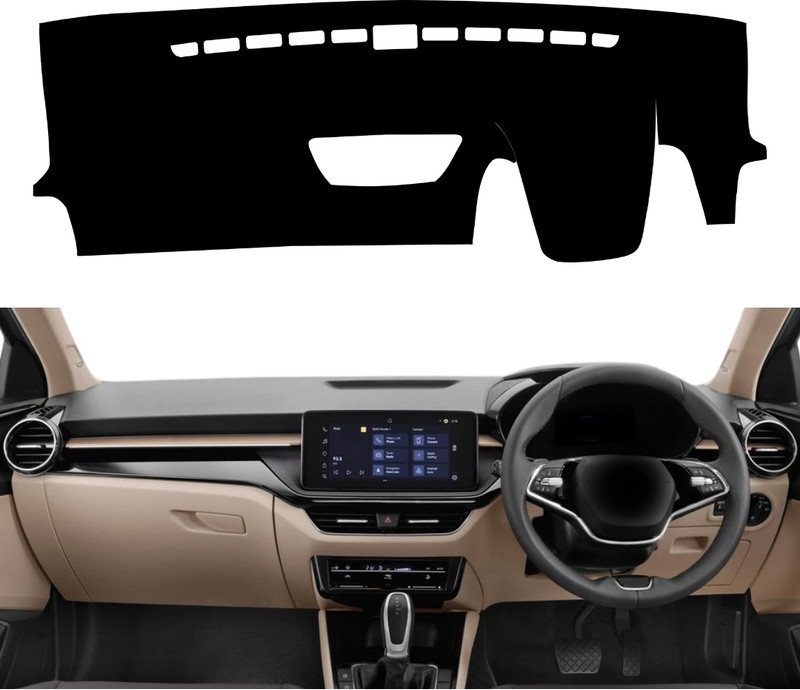 VINRIDE Slavia Dashboard cover 2022 2023 2024 2025 Active, Ambition, Style, | Petrol | Manual & Automatic (AT/DSG) Car Dashboard Cover(Skoda A-Star)