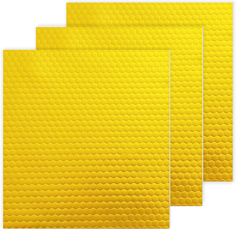 Venzina Soundproof Self Adhesive Sheets Self Adhesive Soundproof Sheet 3pcs 2cm Thick Aluminum Foil Insulation Car Dashboard Cover(HM 118 NE)