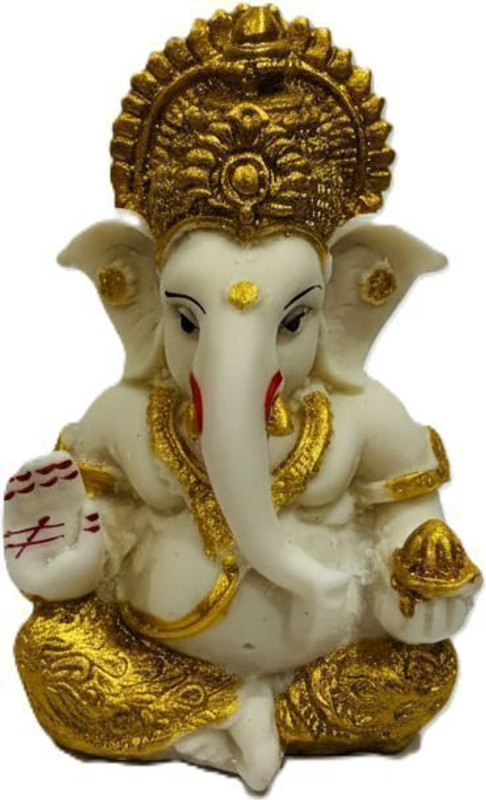 Kashvi Decor Hub Golden Ganeshji Adiyogi_Meditation Car Dashboard Cover(Universal For Car Universal For Car)