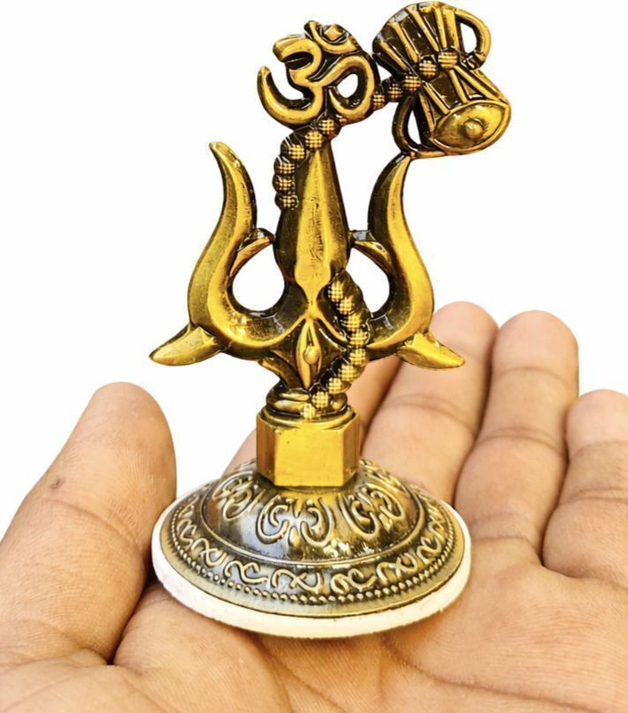 Sakshi religion car Trishul car dashboard Metal trishul with artificial mala damroo Car Dashboard Cover(Maruti Duster)