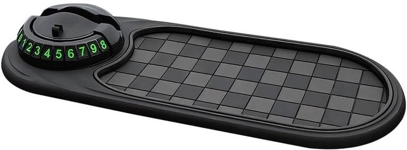 RHONNIUM ASCD-49 Rotatable Car Anti-Slip Mats with Temporary Parking Number Car Dashboard Cover(Universal For Car Universal For Car)