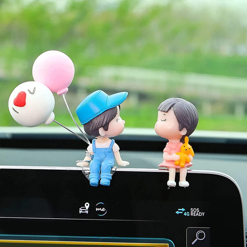 DEAROW Car Dashboard & Desk Showpiece Gift Decor Padded Love Couple I Love You” Balloon Car Dashboard & Desk Decoration Showpiece Car Dashboard Cover(Universal For Car Universal For Car)