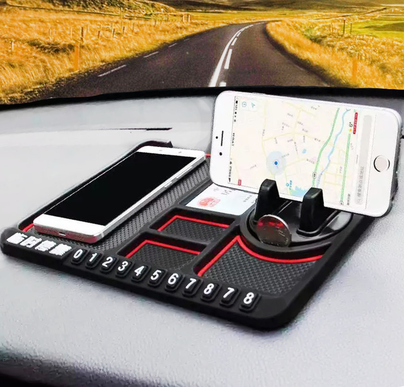 subton Car Dashboard AntiSlip Mat With Mobile Holder|For Vloging+Navigation+Storage Car Dashboard Cover(Audi, BMW, Ford, HYUNDAI, Maruti, Land Rover, Tata, Volkswagen, Toyota, Universal For Car Universal For Car)