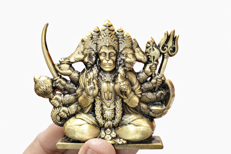 Sakshireligion Car dashboard special religion simbal Panchmukhi Hanuman ji Car Dashboard Cover(Hindustan Motors 3 Series 320d GT Sport)
