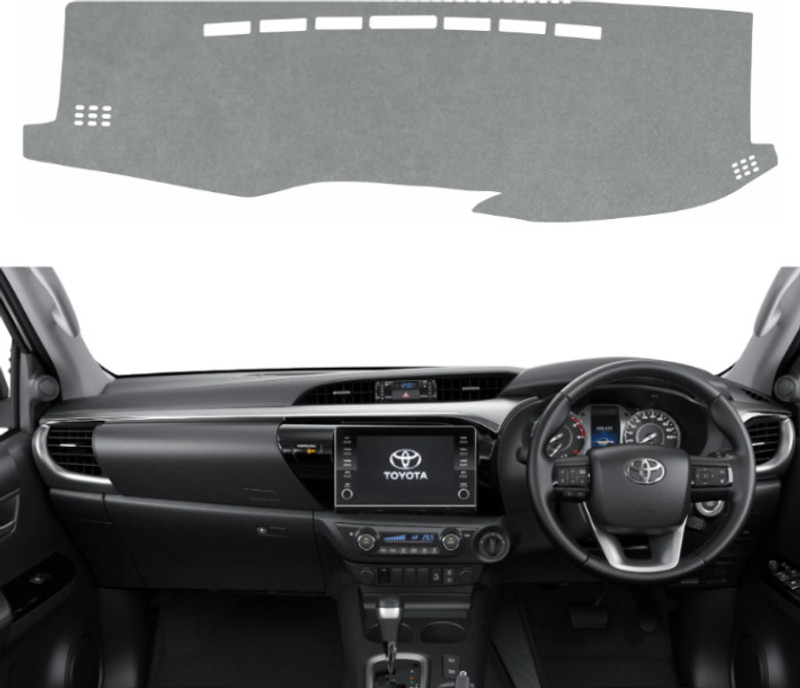 VINRIDE Hilux Dashboard cover 2022 2023 2024 2025 STD, High, High AT | Diesel | Manual & Automatic (AT) | 4x4 Car Dashboard Cover(Toyota A-Star)
