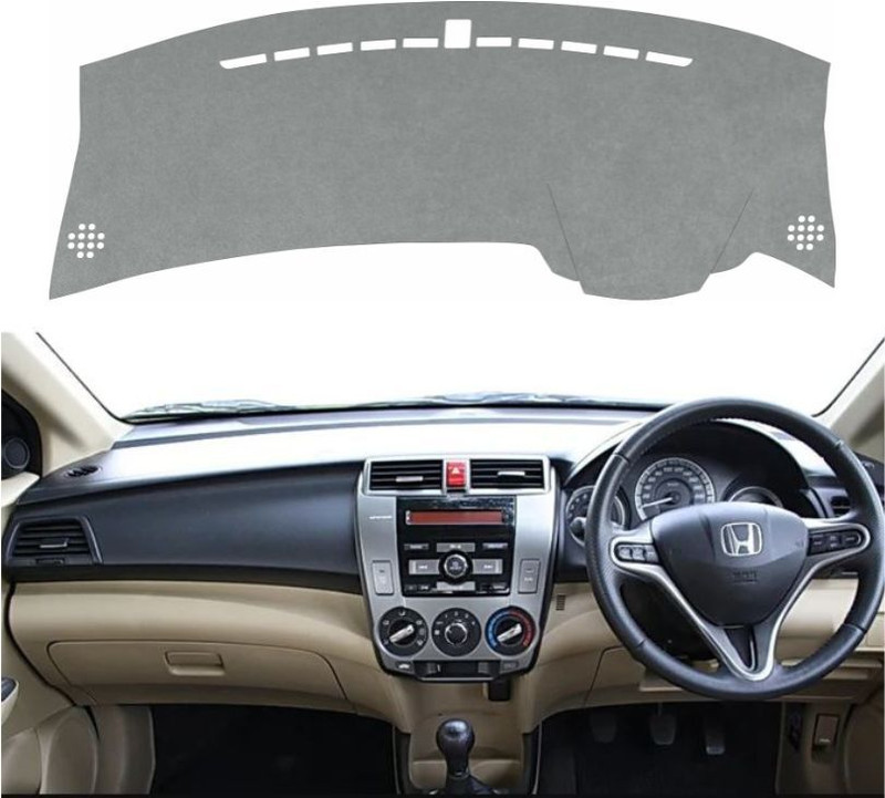 VINRIDE City Dashboard cover 2008 To 2014 E, S, V, VX | Petrol | Manual & Automatic (AT) Car Dashboard Cover(Honda City)