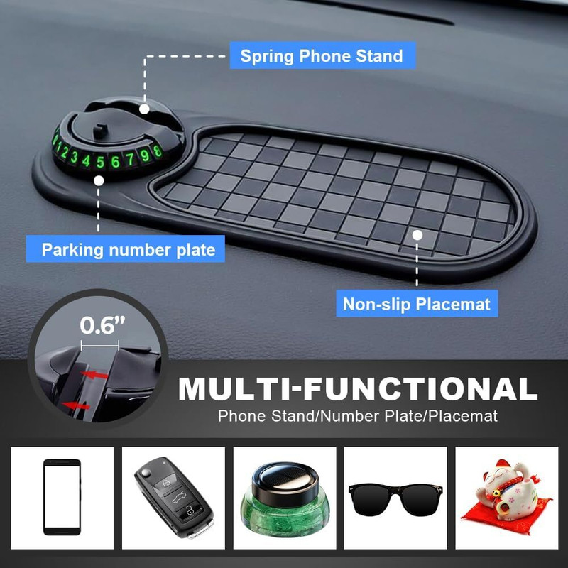 RHONNIUM ASCD-28 Advance Car Phone Holder with Rotatable Base Car Dashboard Cover(Universal For Car Universal For Car)