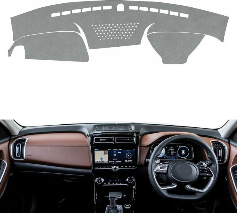 VINRIDE Alcazar Dashboard cover 2021 2022 2023 2024 Prestige, Platinum, Signature | Petrol, Diesel | Manual & Automatic (AT/DCT) Car Dashboard Cover(Hyundai A-Star)