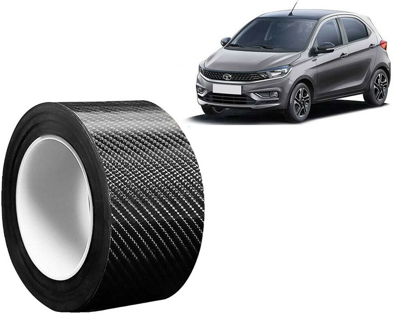 Selifaur Plastic Car Door Guard(Grey, Black, Pack of 1, Tata, Tiago)