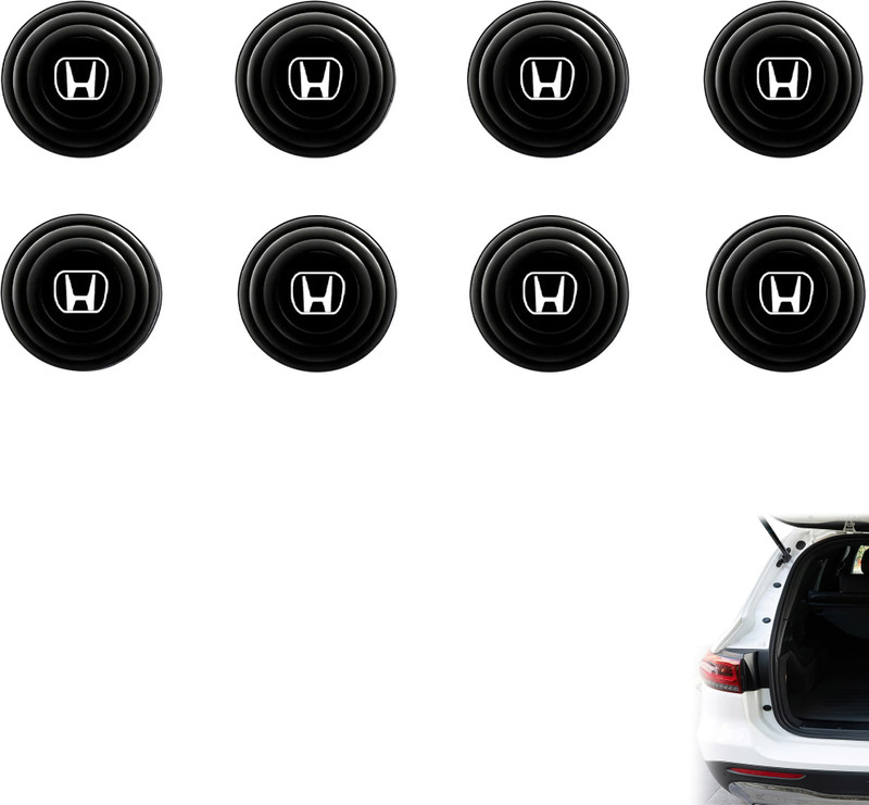 Avedia Silicone, Rubber Car Door Guard(Black, Pack of 8, Honda, Amaze, City, WRV i-DTEC S, Jazz, Brio, Civic, Mobilio, BRV i-DTEC E MT, CR-V)