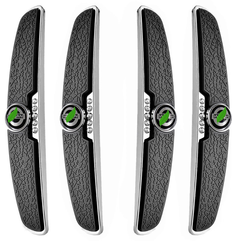 Wiska Silicone, Steel Car Door Guard(Black, Pack of 4, Nissan, Micra, Sunny, Terrano)