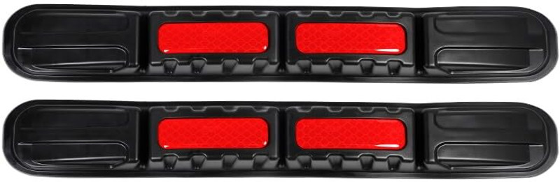 Janvitha Fiber Car Bumper Guard(Red, Black, Pack of 2, Universal For Car, Universal For Car)