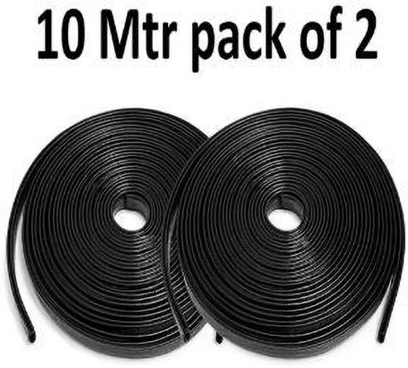 RONISH Aluminium, Rubber, Plastic Car Door Guard(Black, Pack of 1, Universal For Car, Universal For Car)