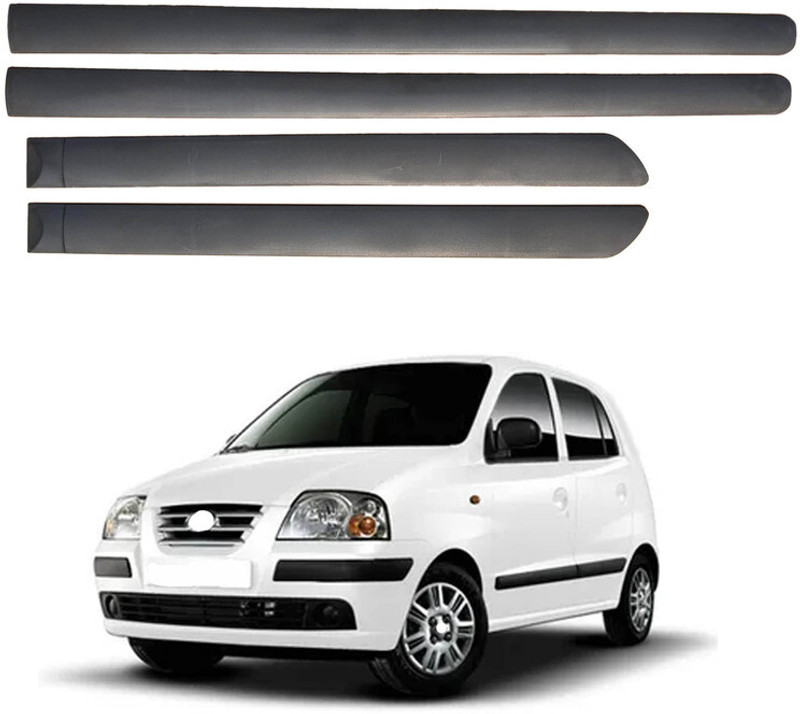 Shopone Plastic Car Door Guard(Black, Pack of 4, Hyundai, Santro Xing)