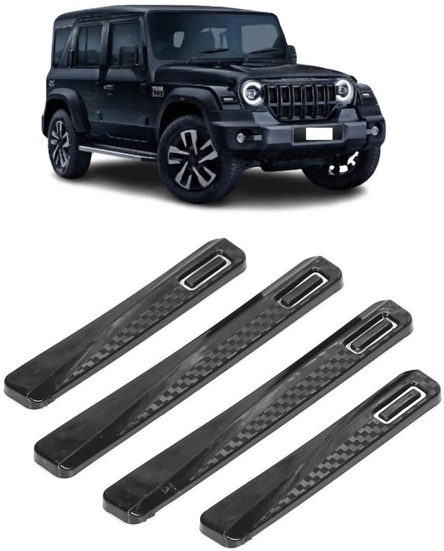 BROTHERTWO Plastic Car Door Guard(Black, Pack of 1, Mahindra, Thar)